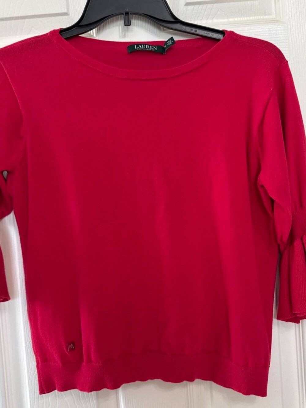Ralph Lauren pink bell sleeve top #preppy #classic